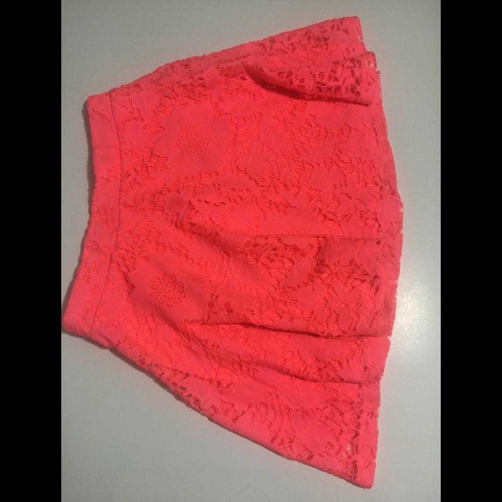 Pink neon skirt